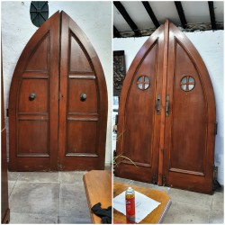 2 x Pair Old Church Doors
